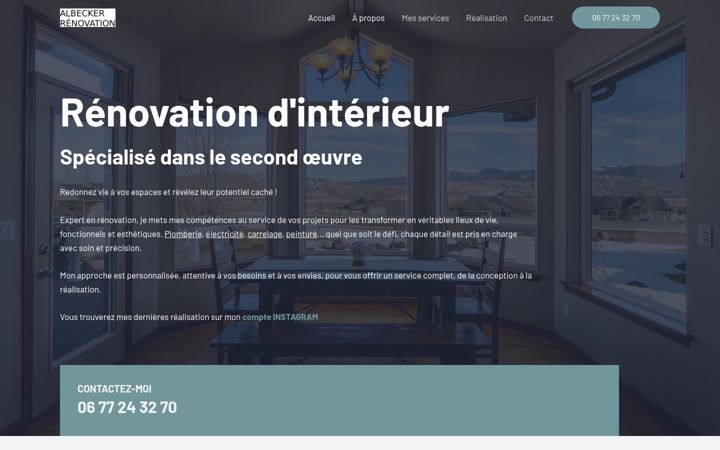 Screenshot of albecker.fr