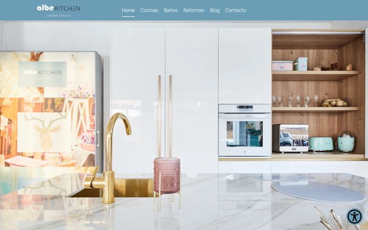Screenshot of albecocinas.es