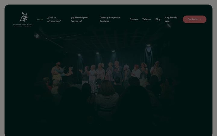 Captură de ecran a albedrioteatro.com