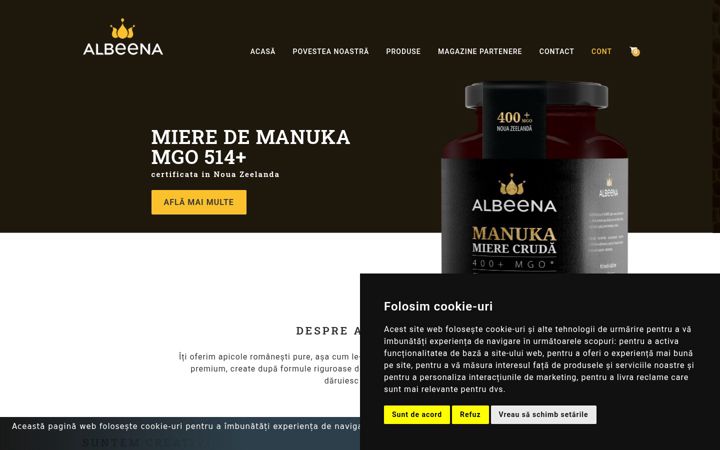 Screenshot of albeena.ro