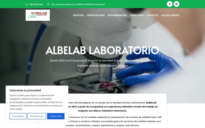 Screenshot of albelab.es