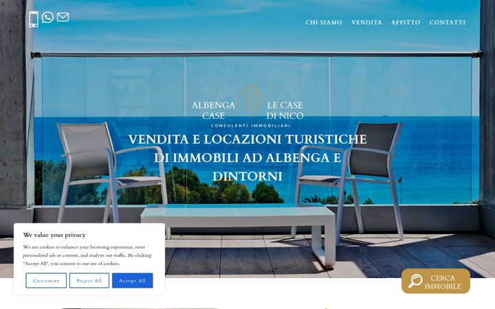 Screenshot of albengacase.it