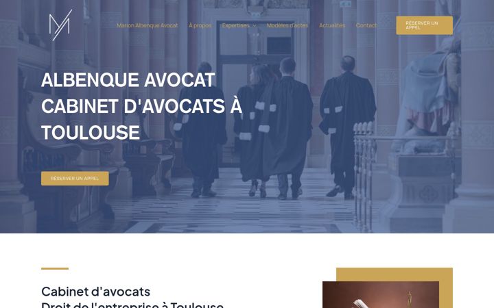Ekrano kopija albenque-avocat.com