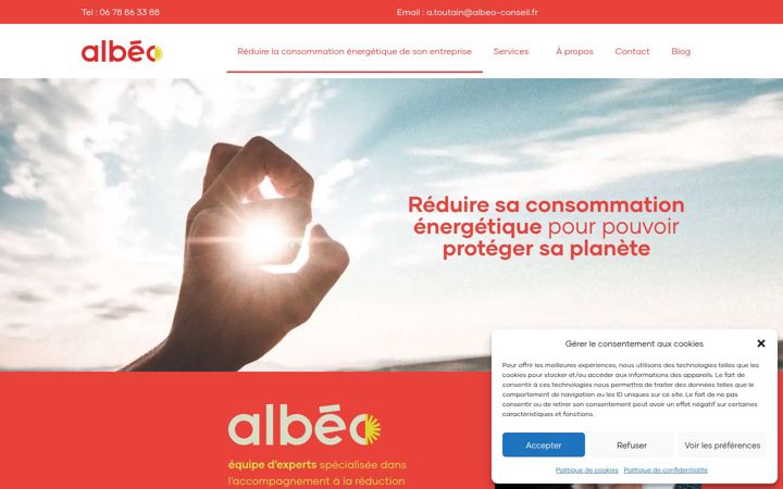 Screenshot of albeo-conseil.com