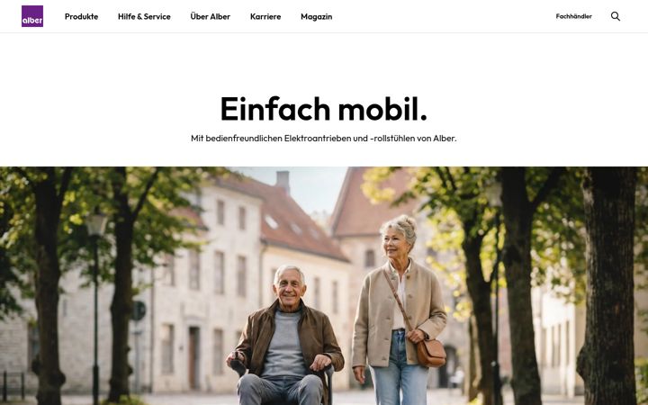 Screenshot of alber.us