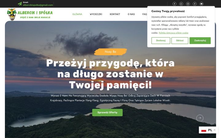 Ekrano kopija albercikispolka.pl