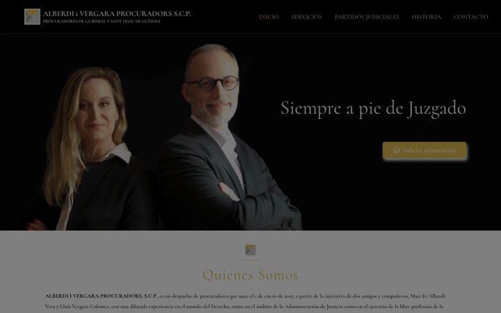 Ekrano kopija alberdivergaraprocuradores.com