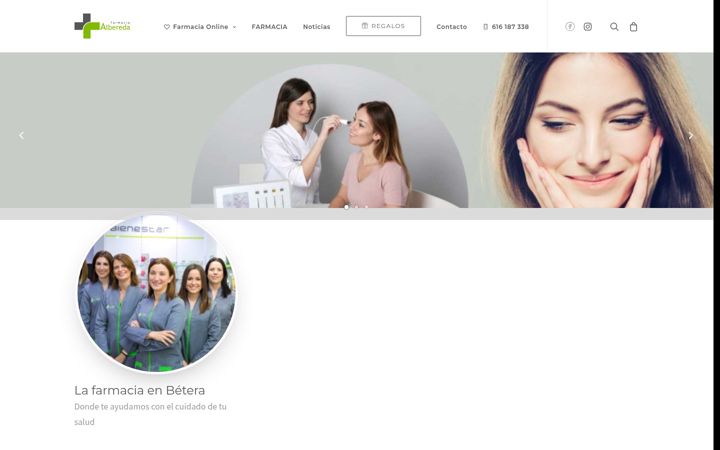 Screenshot of alberedafarmacia.com