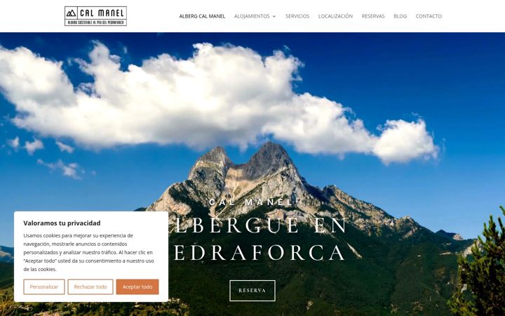 Screenshot of albergcalmanel.eu