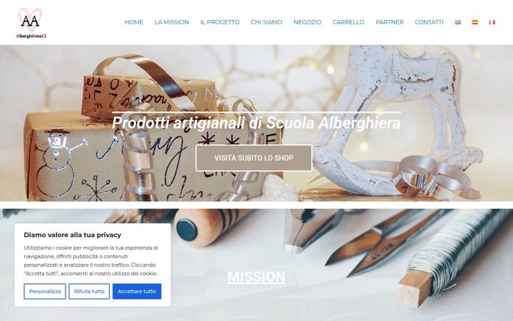 Képernyőkép: alberghiamoci.com