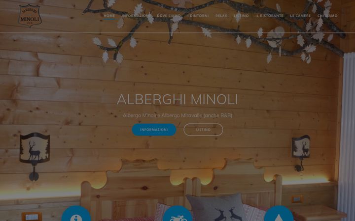 Screenshot of alberghiminoli.it
