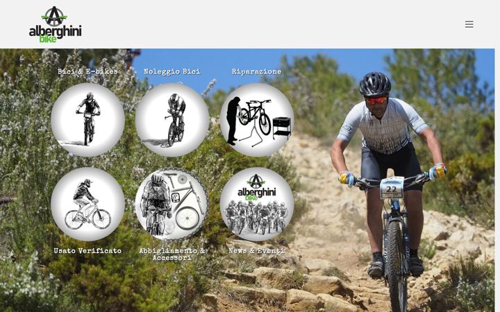 Screenshot of alberghinibike.it