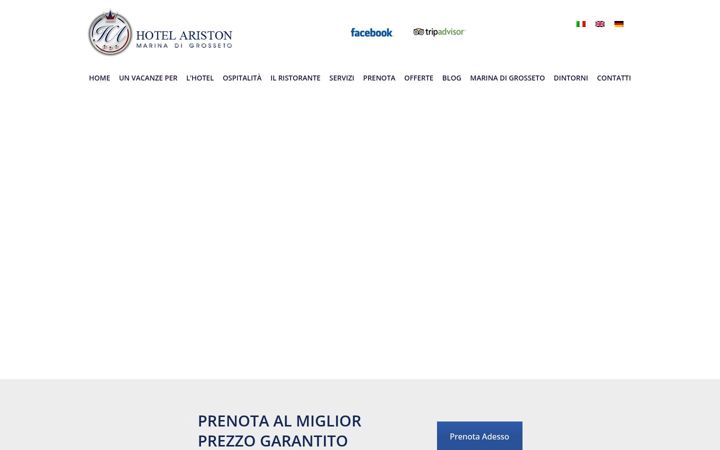 Ekraanipilt saidist albergo-ariston.it