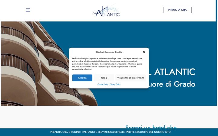 Screenshot of albergo-atlantic.com