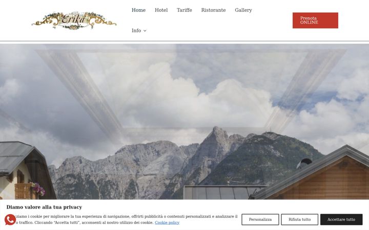 Screenshot of albergo-erika.it