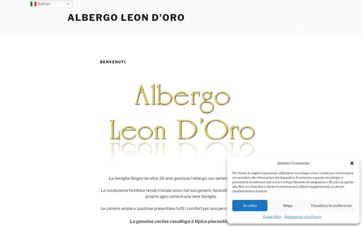 Screenshot of albergo-leondoro.it