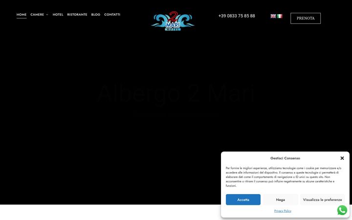 Capture d'écran de albergo2mari.com