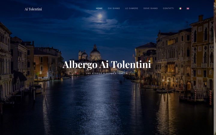 Screenshot of albergoaitolentini.it
