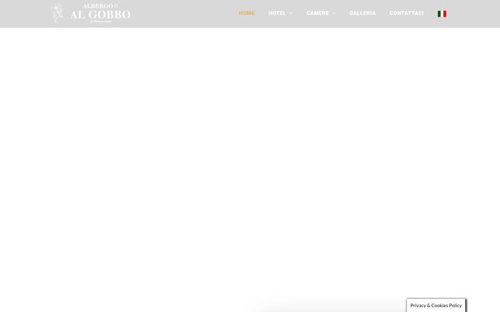 Screenshot of albergoalgobbo.it