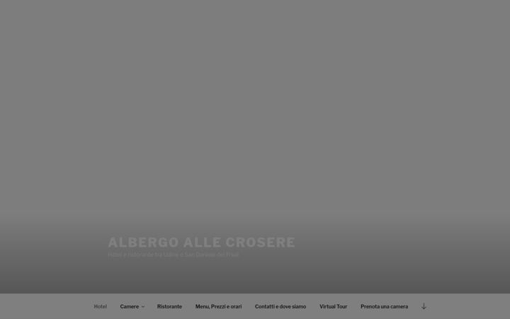 Screenshot of albergoallecrosere.it