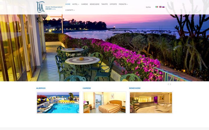 Screenshot of albergoambasciatori.com