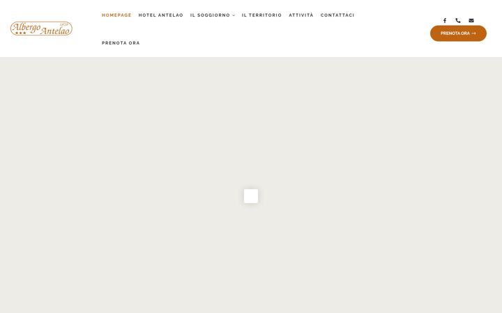 Screenshot of albergoantelao.it
