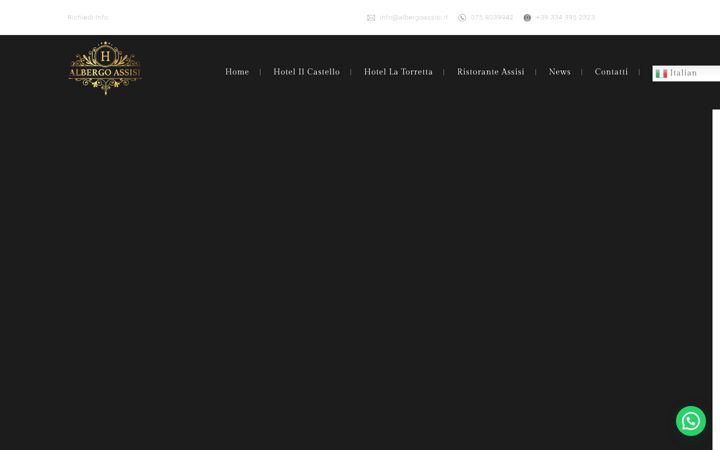 Screenshot of albergoassisi.it