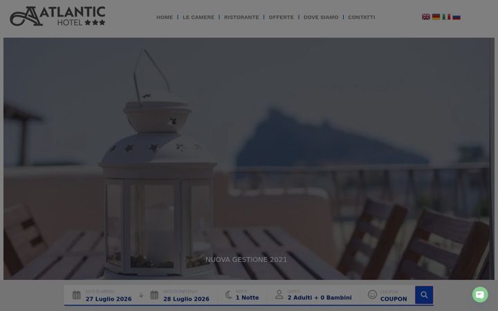 Ekrānuzņēmums no albergoatlantic.it