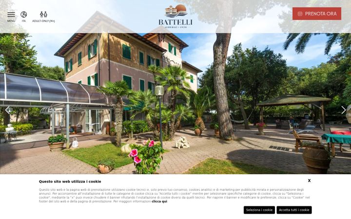 Screenshot of albergobattelli.it