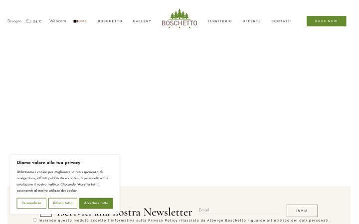 Screenshot of albergoboschetto.com