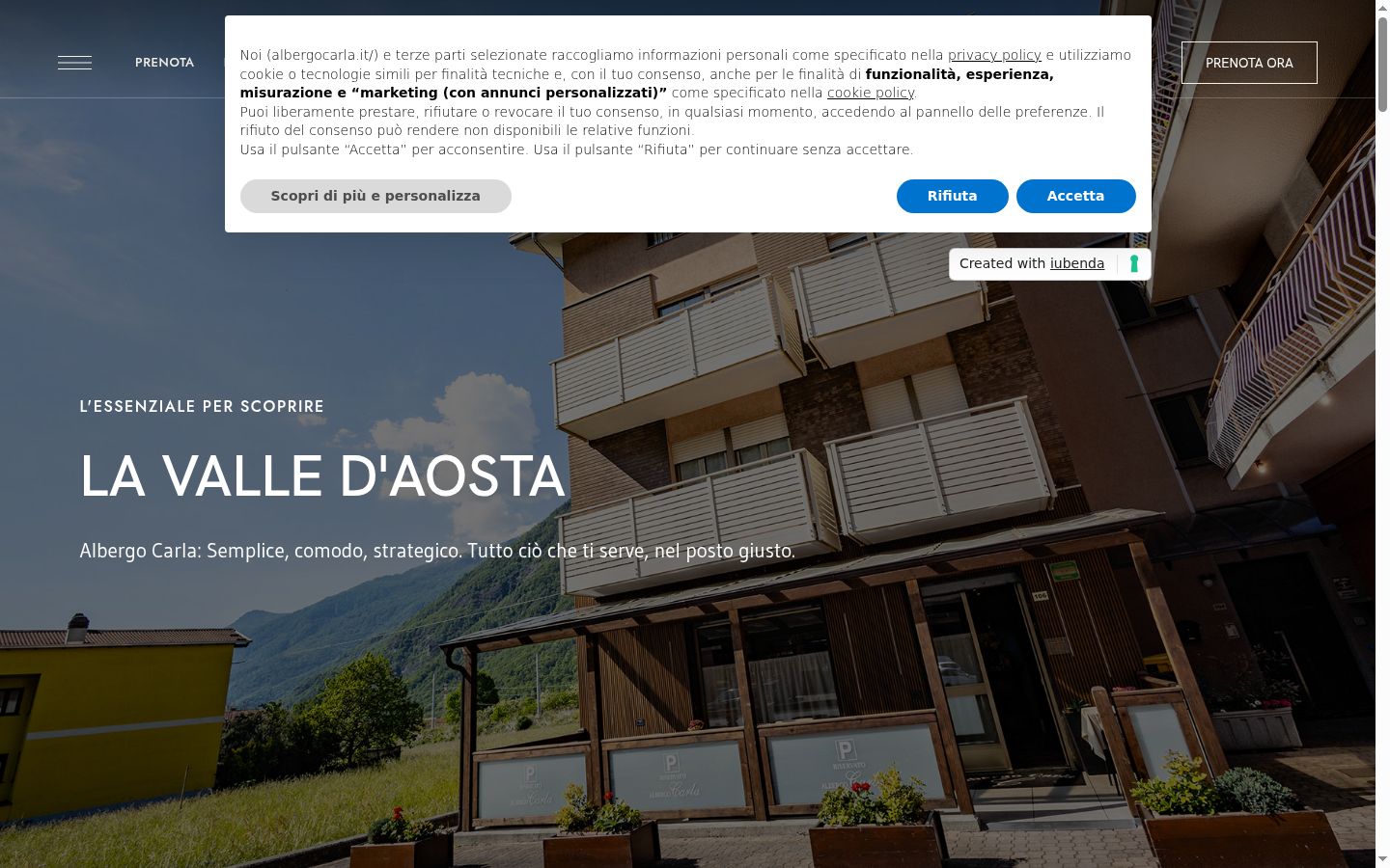 Sutikimo reklamjuostės, rodytos prieš bet kokią sąveiką, ekrano kopija