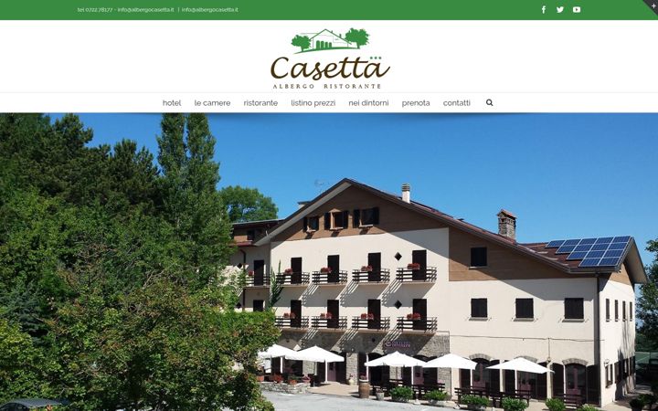 Screenshot of albergocasetta.it