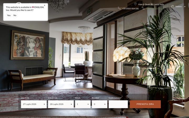 Screenshot of albergocelide.it