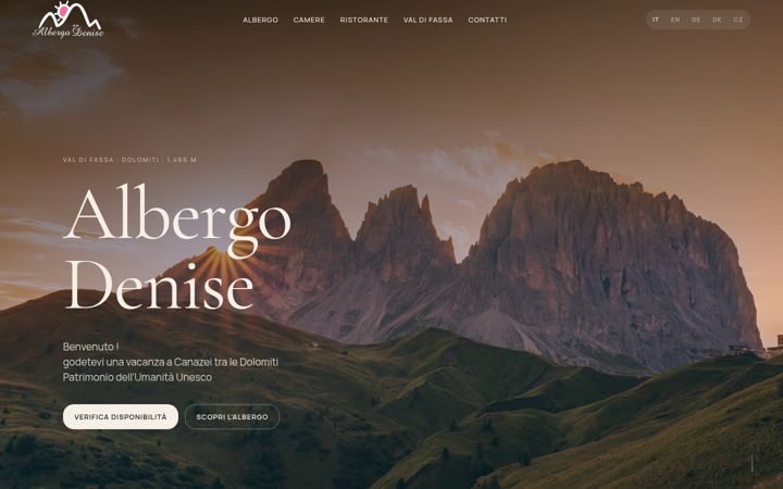 Screenshot of albergodenise.com