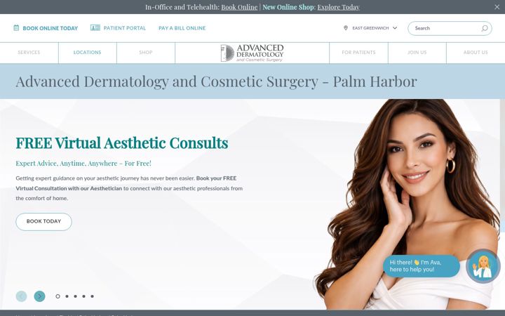 Screenshot του albergodermatology.com
