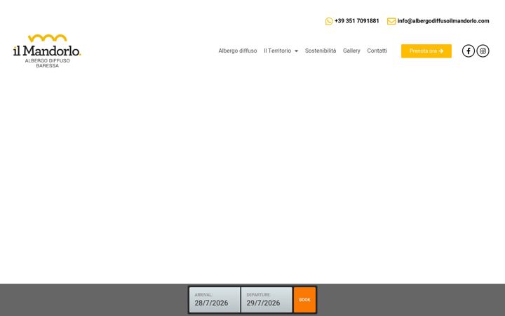 Screenshot of albergodiffusoilmandorlo.com