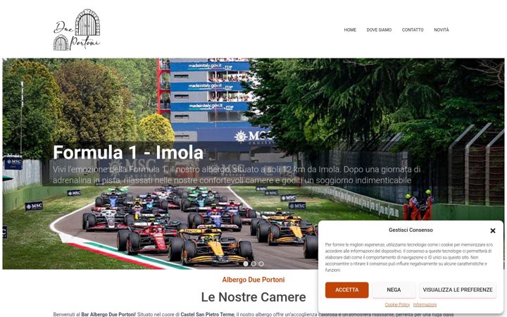 Screenshot von albergodueportoni.it