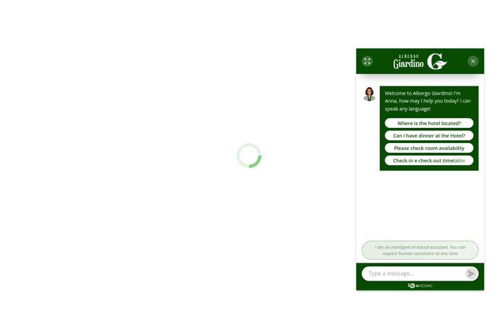 Screenshot του albergogiardino.com
