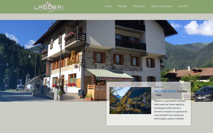 Screenshot of albergolagorai.it