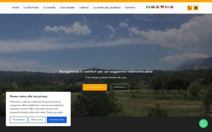 Screenshot of albergolalanterna.it