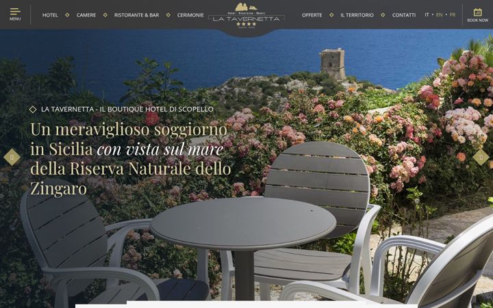 Screenshot of albergolatavernetta.it