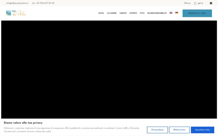 Captura de pantalla de albergolepalme.it
