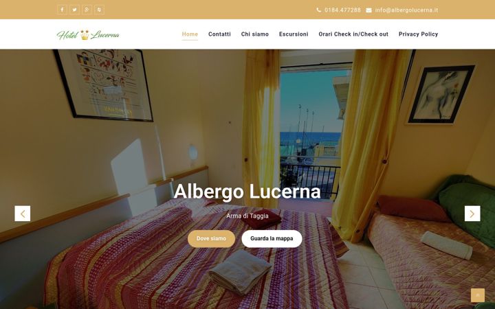 Captura de pantalla de albergolucerna.it