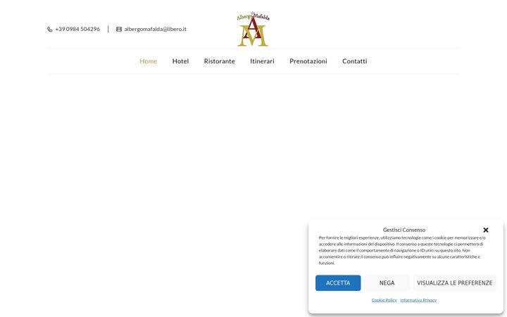 Captura de pantalla de albergomafalda.it
