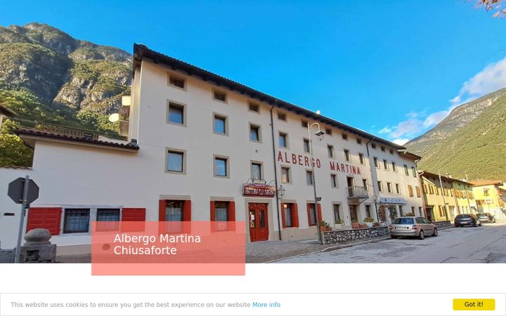 Screenshot of albergomartina.com