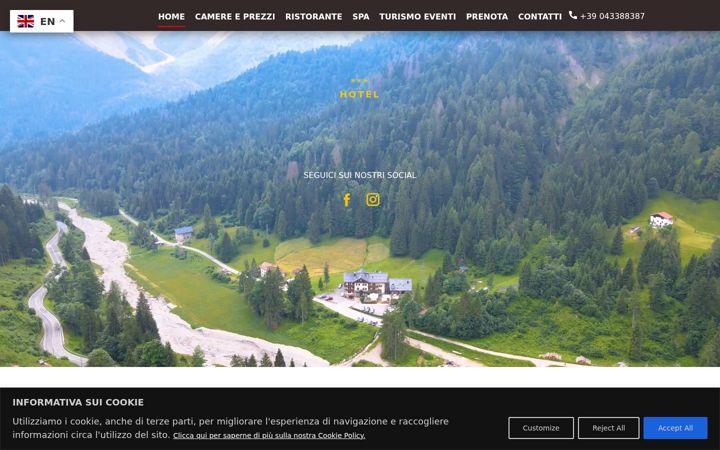 Screenshot of albergonuoitas.it