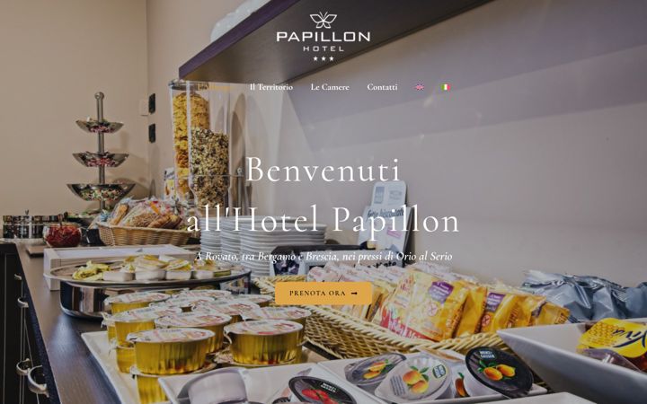 Screenshot of albergopapillon.it