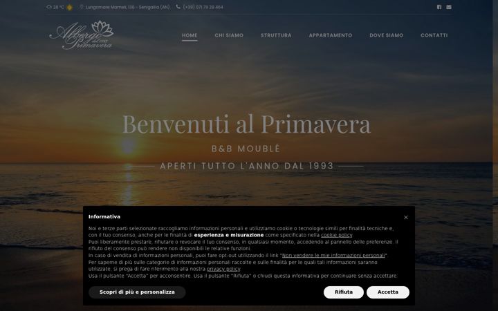 Screenshot of albergoprimaverasenigallia.it