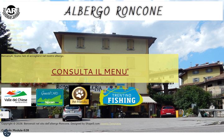 Screenshot of albergoroncone.it