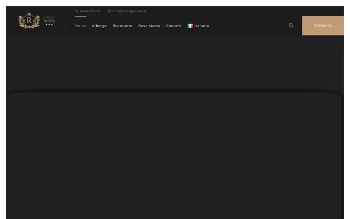Screenshot of albergorusen.it